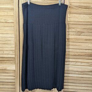 VINTAGE McNaughton Wear Elegant Black Pleated Skirt Size 2X